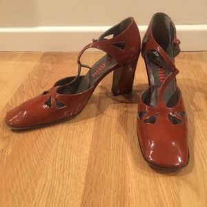Vintage Miu Miu T-strap Heels